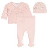 3pc Embroidered Knit Take Home Set