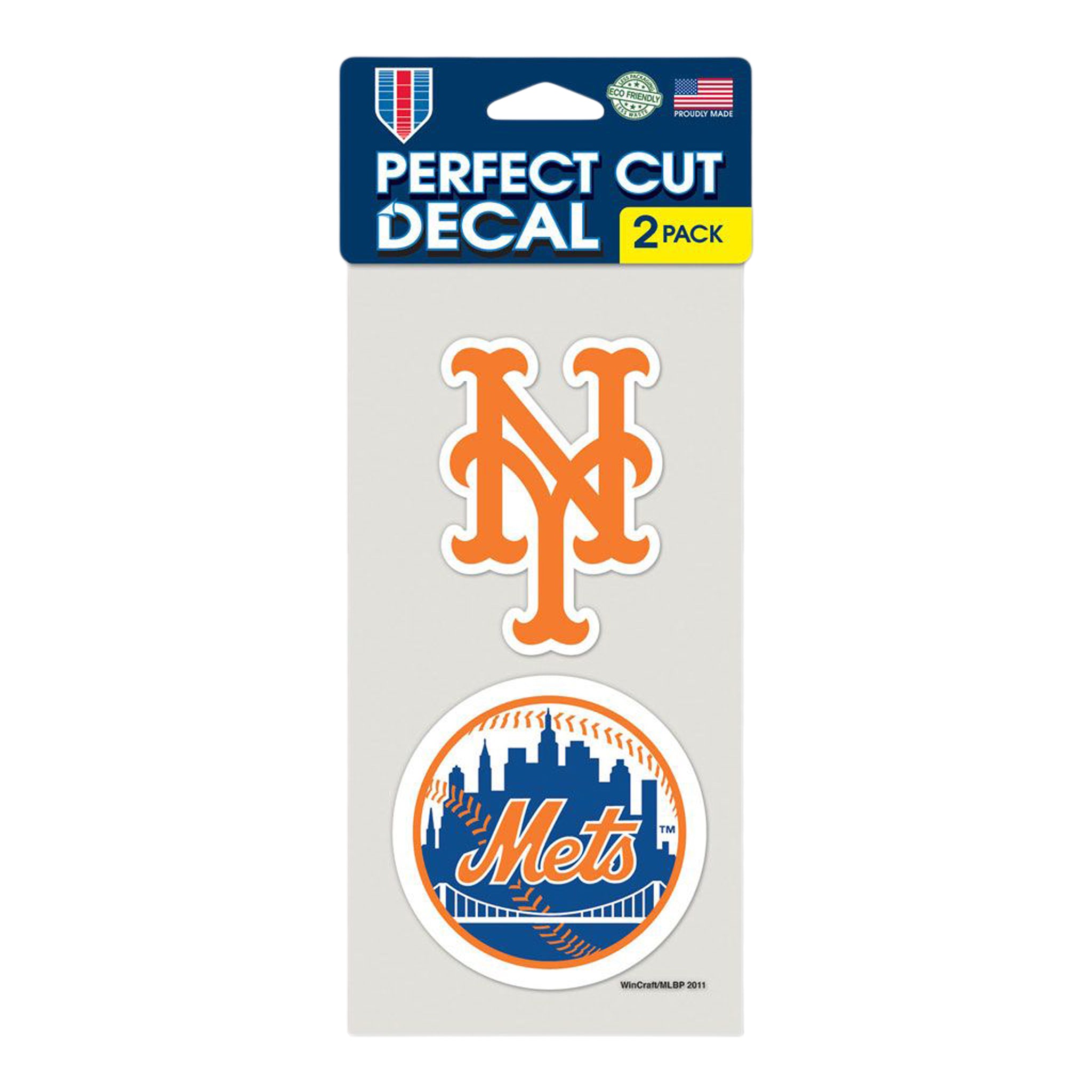 NY METS Decal S/2 4x4 - Denny's
