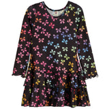 Long Sleeve All Over Bow Tiered Dress
