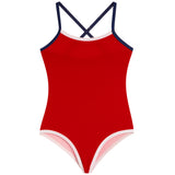 1pc Banded With Contrast Trim