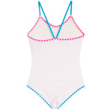 1pc Embrodiery Trim With Contrast Trim