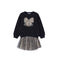 2pc Tulle Leopard Bow Skirt Set - Denny's