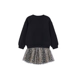 2pc Tulle Leopard Bow Skirt Set - Denny's