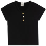 Cap Sleeve Henley - Denny's