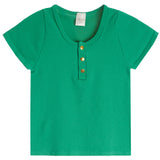 Cap Sleeve Henley - Denny's