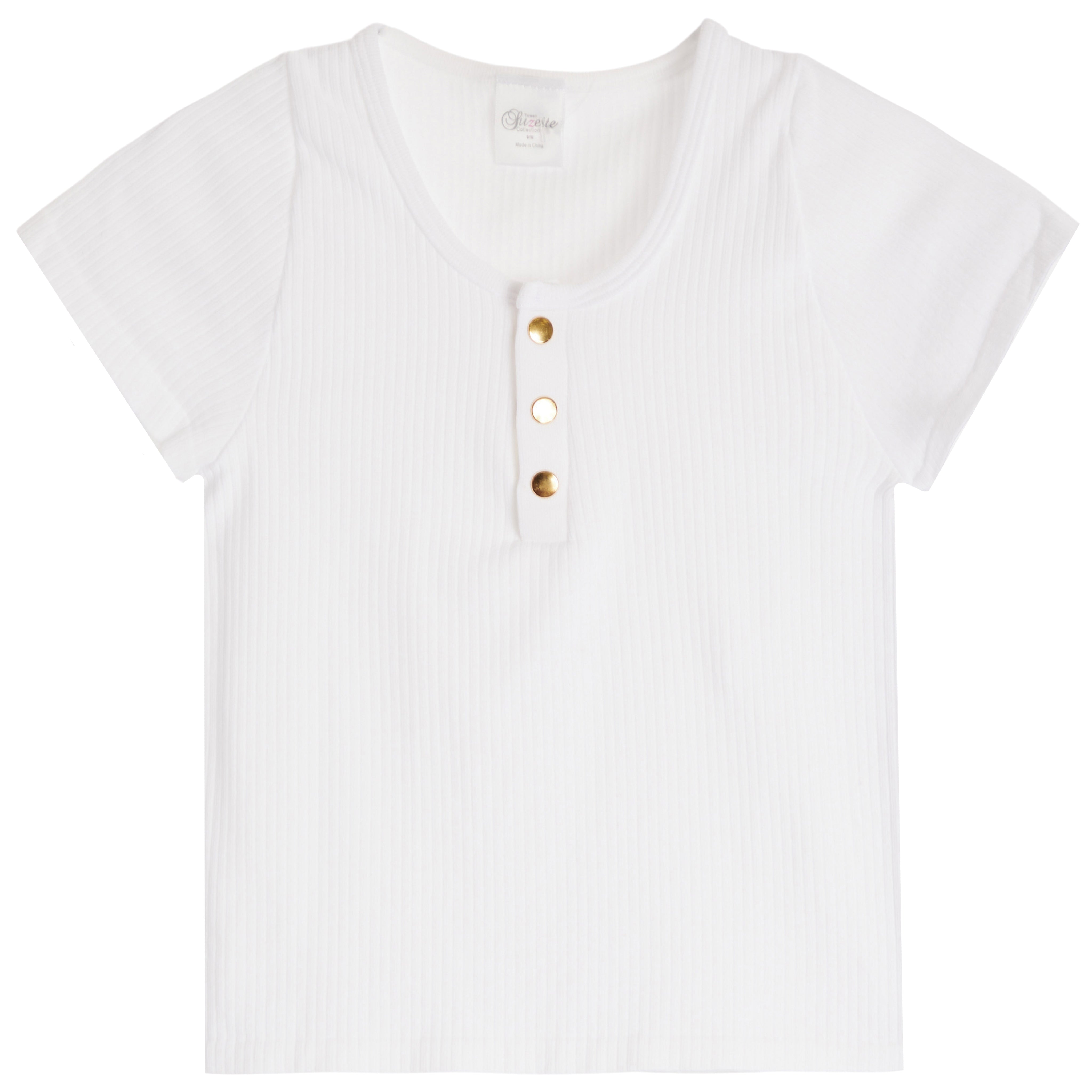 Cap Sleeve Henley - Denny's