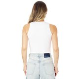 Waffle Snap Henley Crop Tank - Denny's