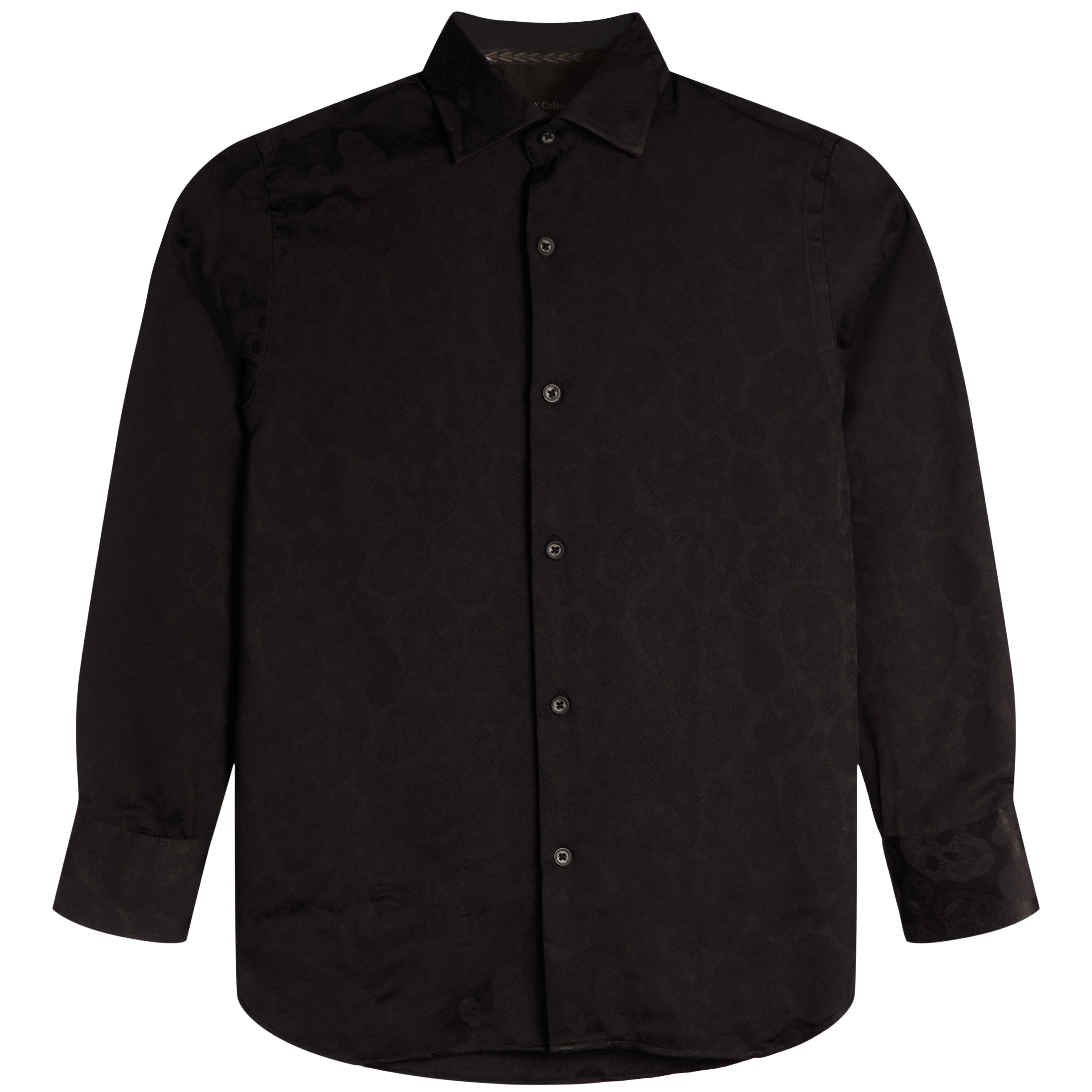 Skull Tonal Dress Shirt - Denny's