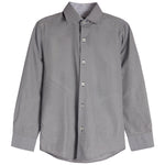 Navy & Grey Micro Stitch Dress Shirt - Denny's