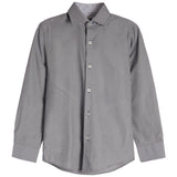 Navy & Grey Micro Stitch Dress Shirt - Denny's
