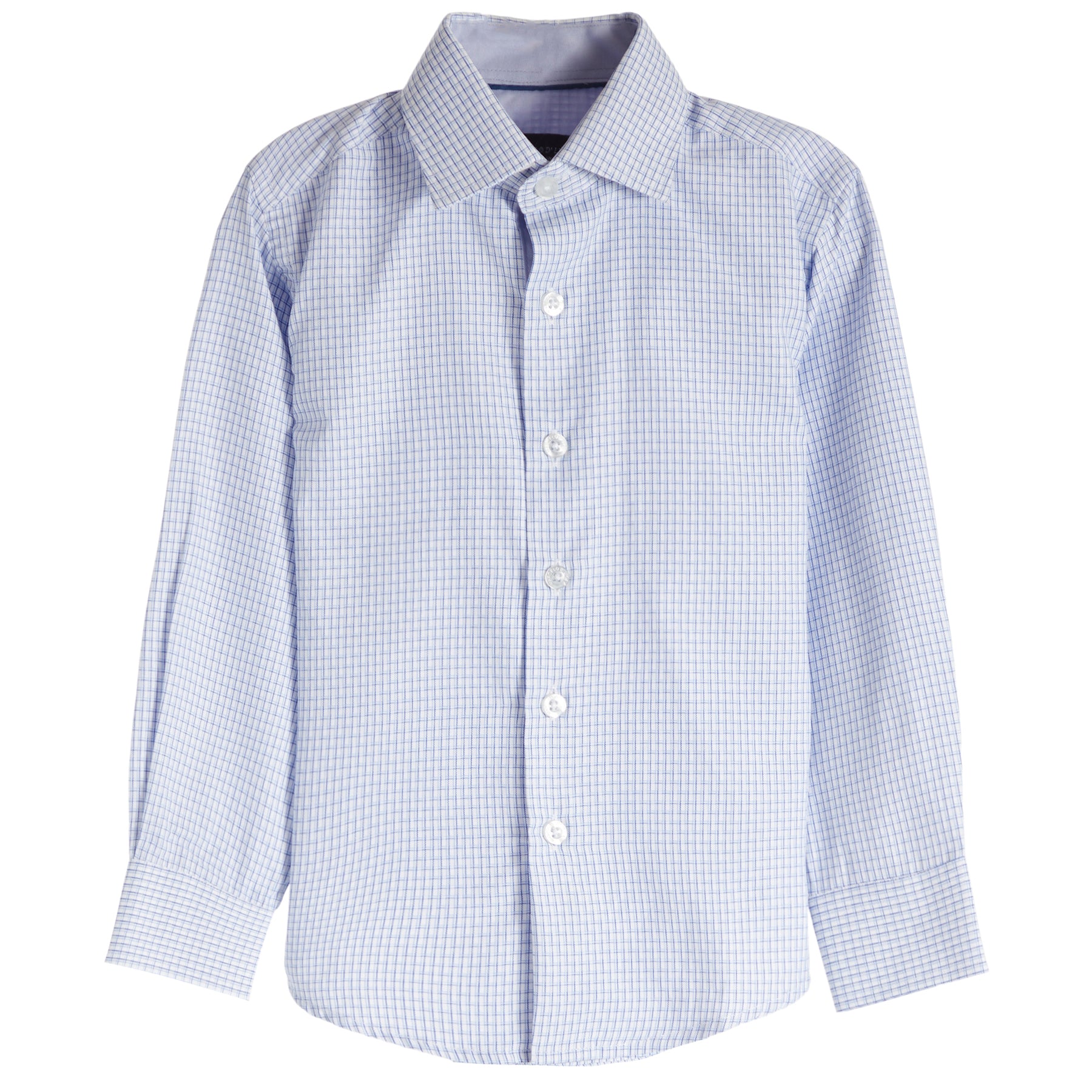 Navy & Azul Plaid Check Dress Shirt - Denny's