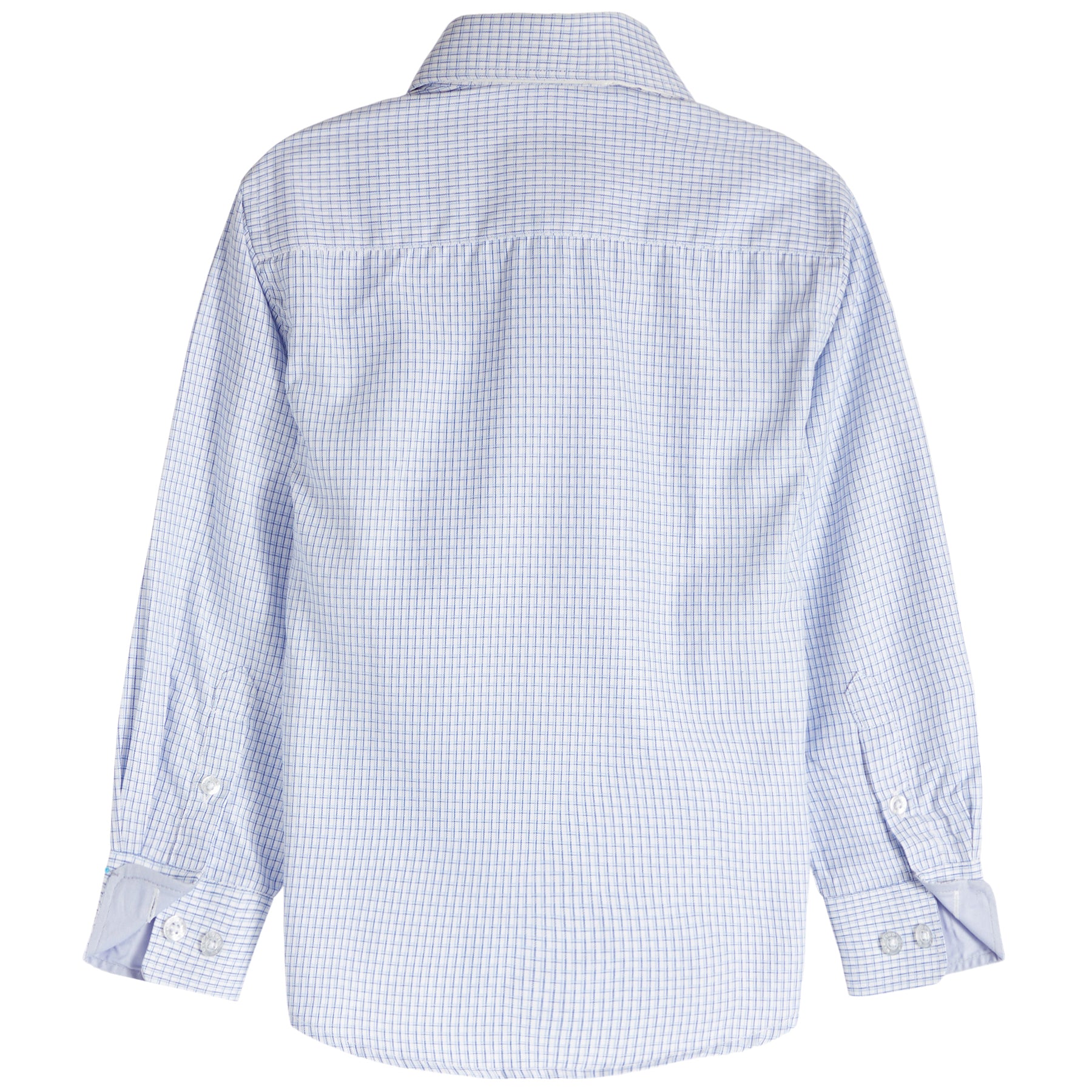 Navy & Azul Plaid Check Dress Shirt - Denny's