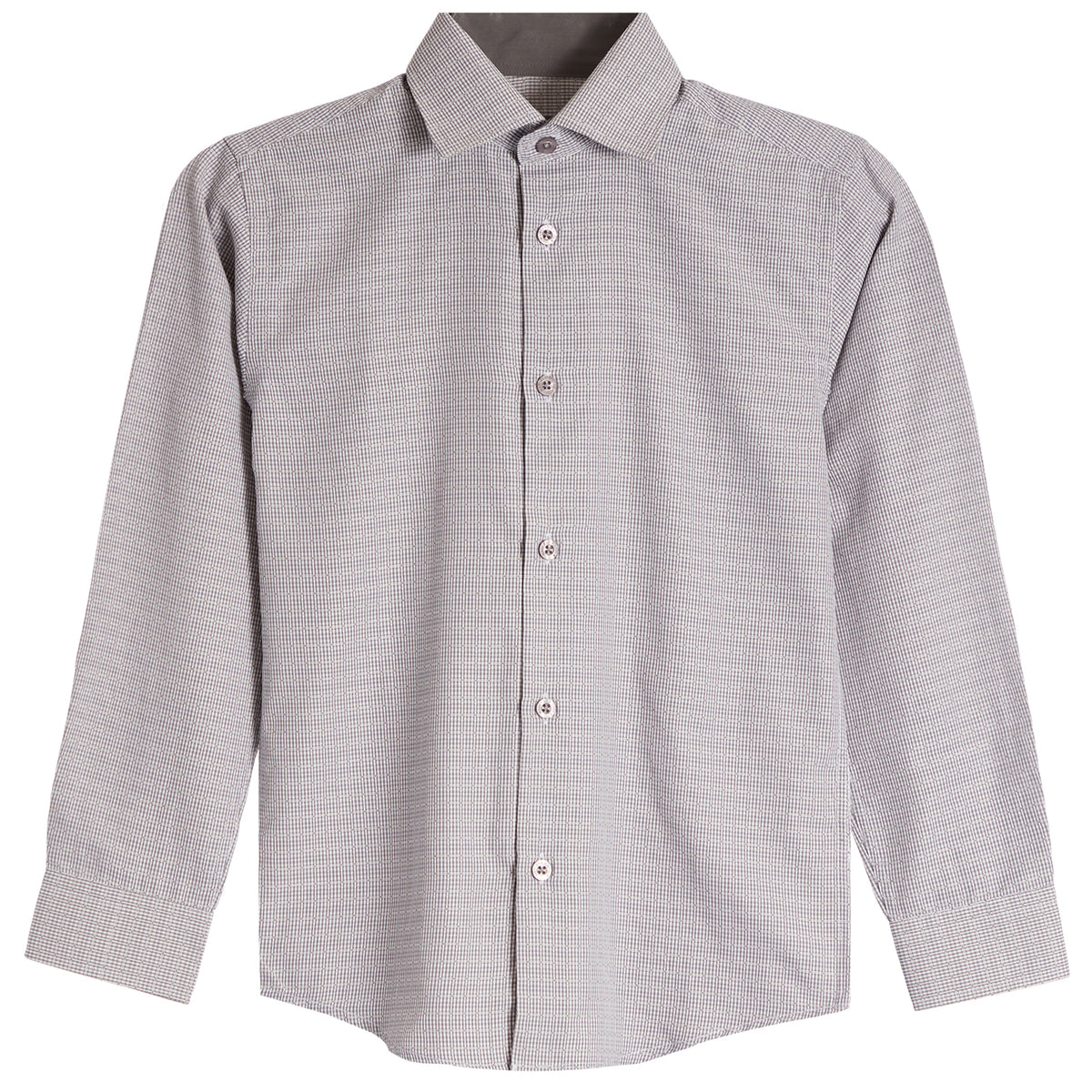 steel grey dress shirt Weaved Window Mayfair shirt
