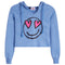 Heart Eye Smiley Cropped Hoodie - Denny's