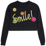 Smile! Cropped Sweatshirt - Denny's
