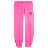 Jogger WIth Pink Plush Heart - Denny's