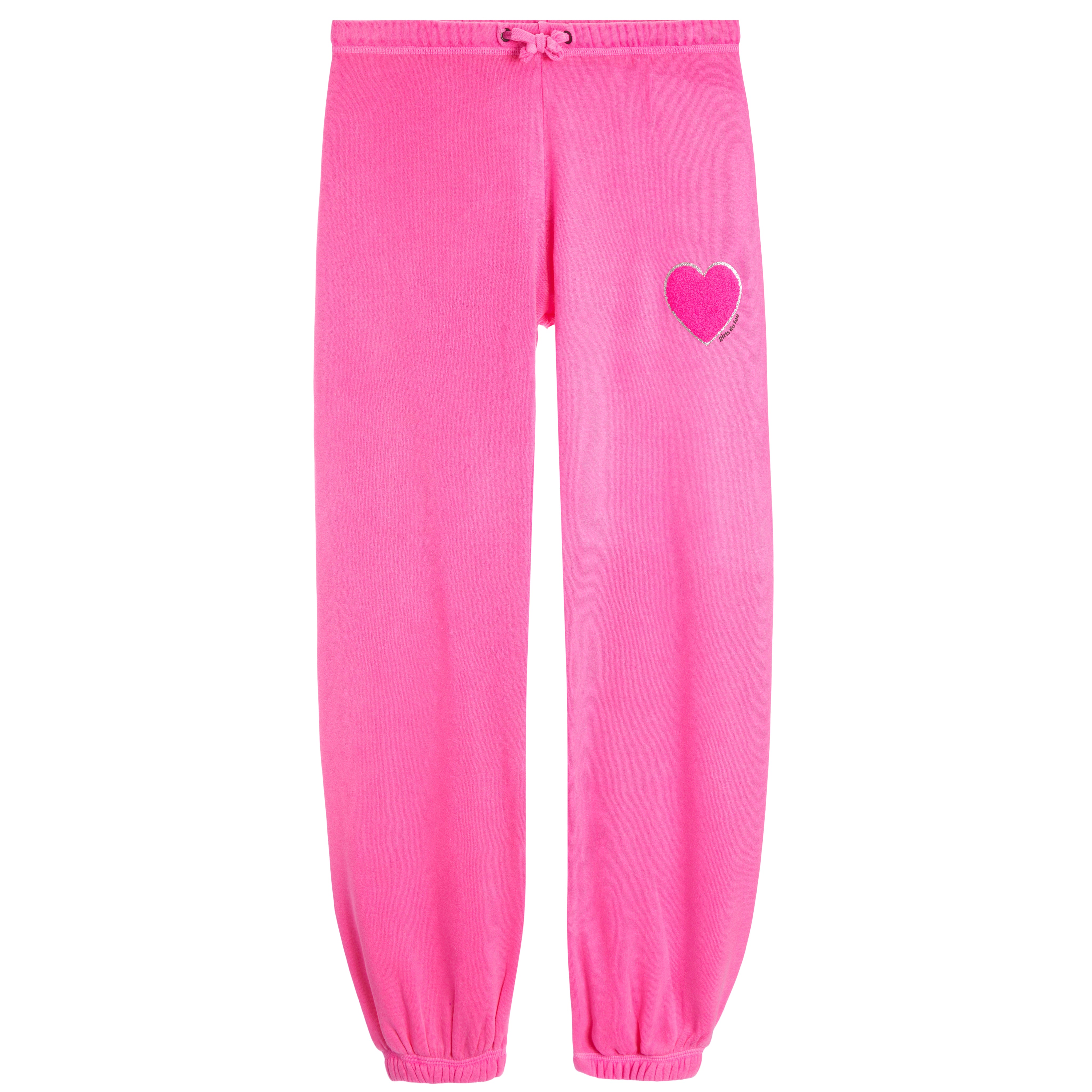 Jogger WIth Pink Plush Heart - Denny's