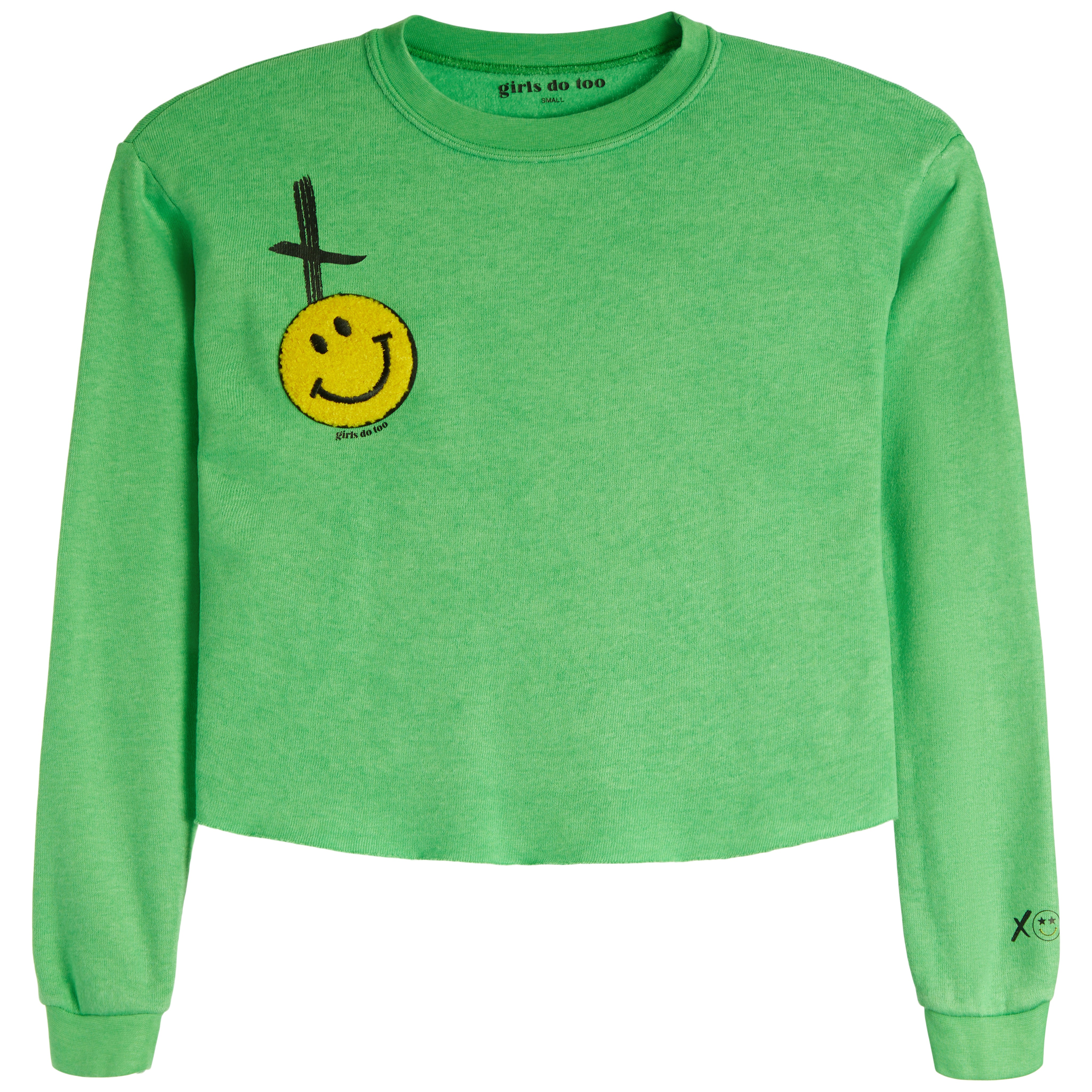 XO Plush Smiley Crew Sweatshirt - Denny's