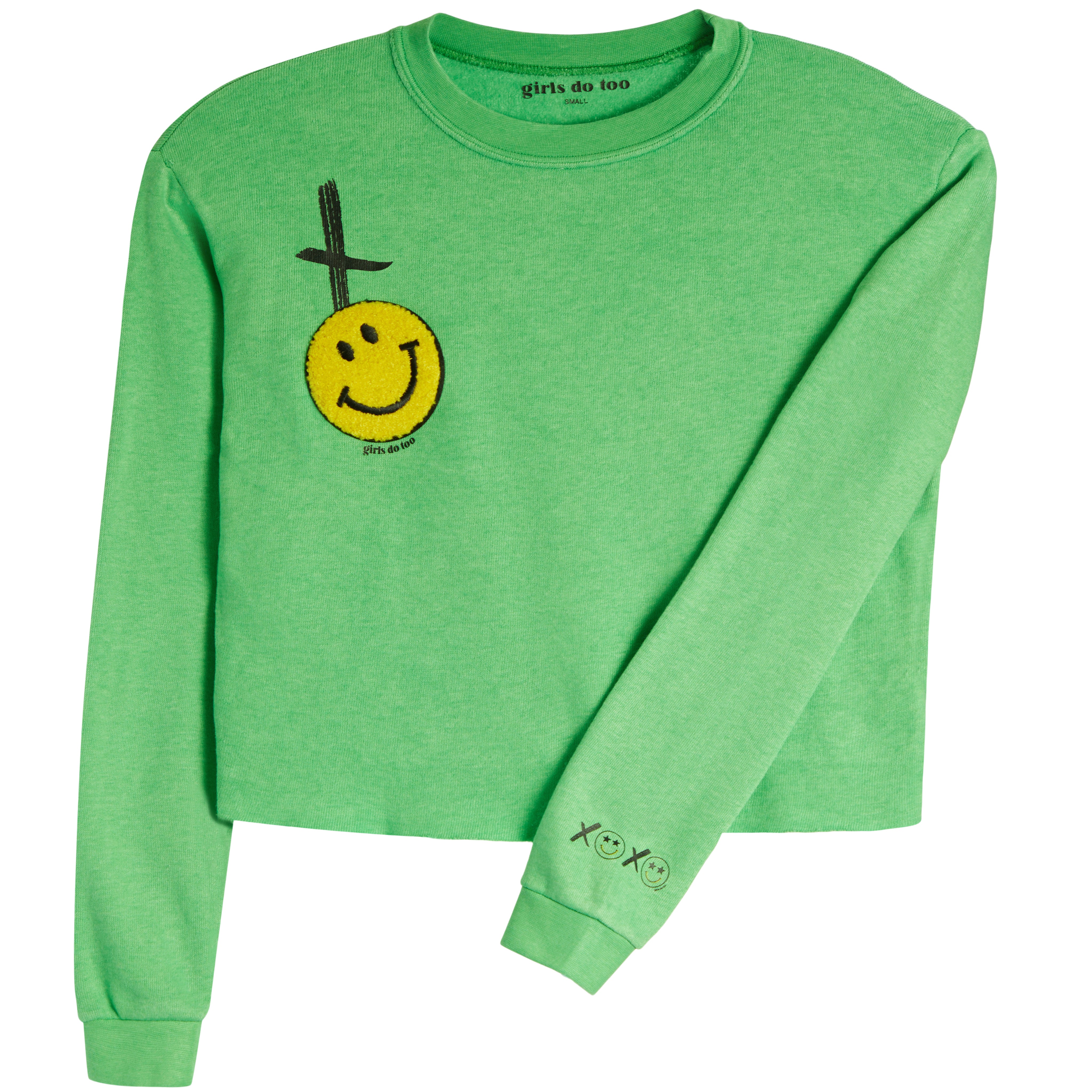 XO Plush Smiley Crew Sweatshirt - Denny's