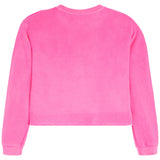 Crew Sweatshirt With Pink Plush Heart - Denny's