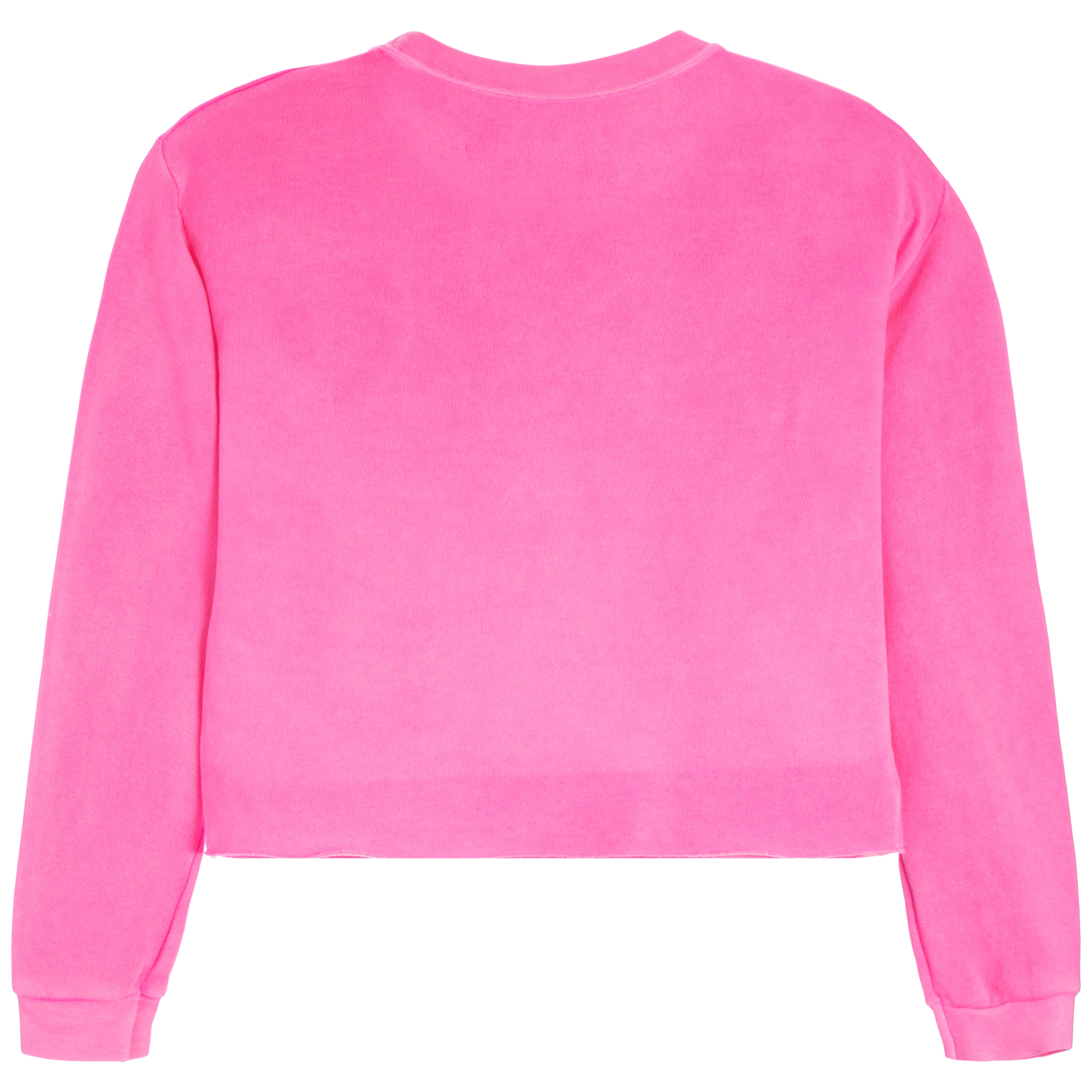 Crew Sweatshirt With Pink Plush Heart - Denny's