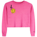 Crew Sweatshirt With XO And Plush Smiley - Denny's