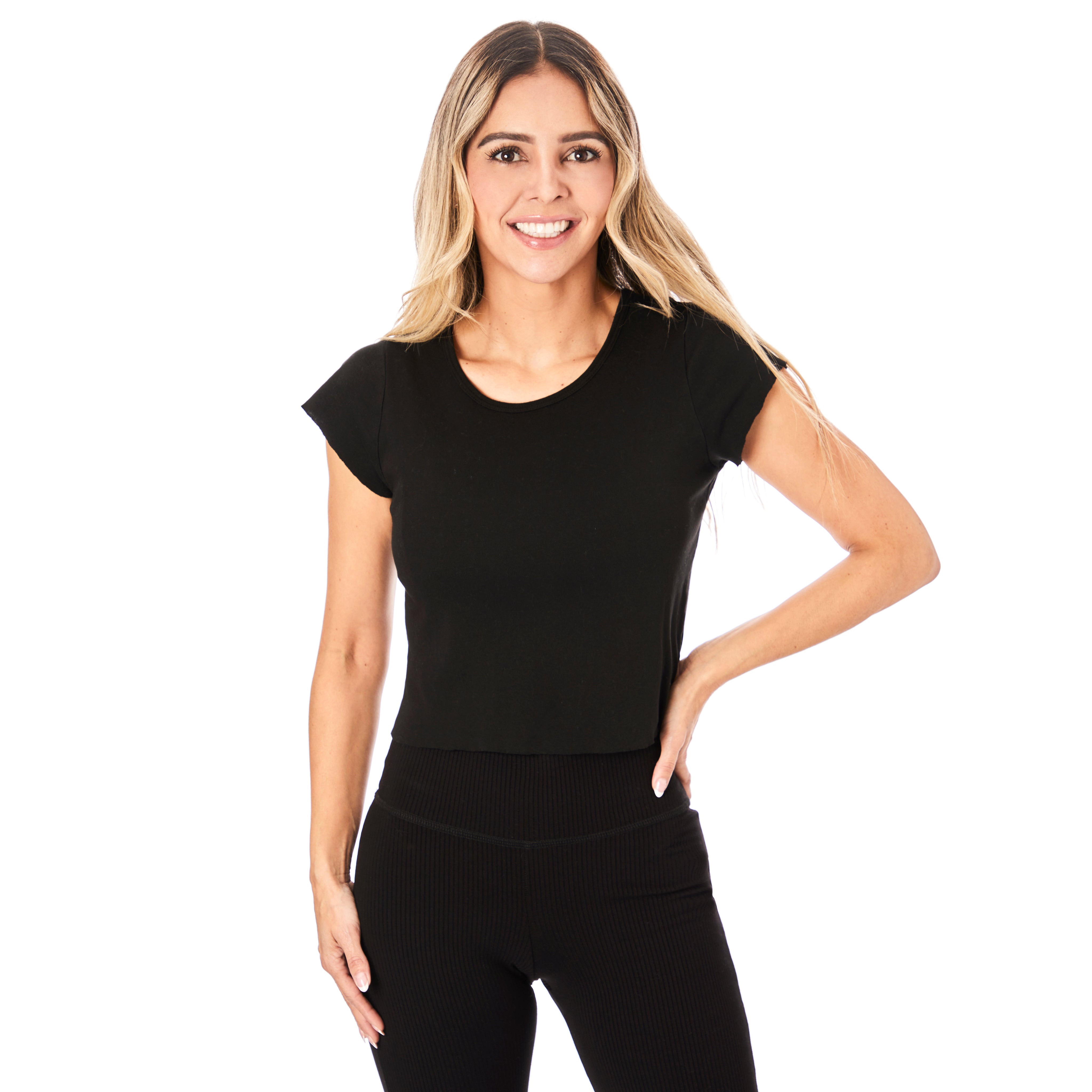 Rib Crop Tee - Denny's