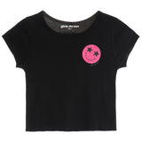 Pink Smiley Tee - Denny's