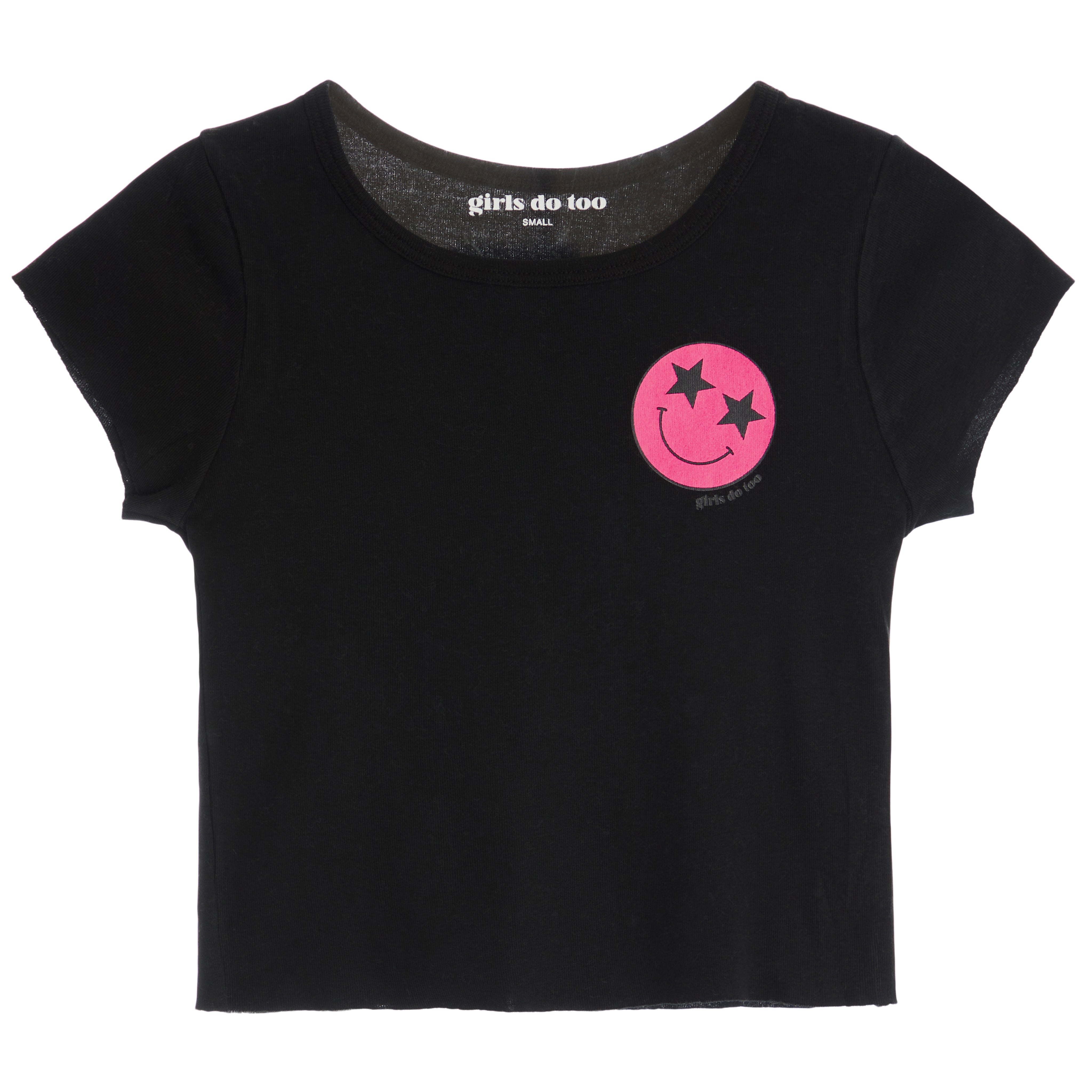 Pink Smiley Tee - Denny's
