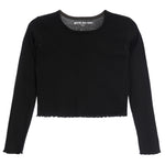 Long Sleeve Lettuce Edge Tee - Denny's