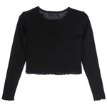 Long Sleeve Lettuce Edge Tee - Denny's