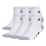 Youth 6pk Quarter White Sock 5-7Y - Denny's