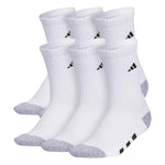 Youth 6pk Crew White Socks 2Y-5Y