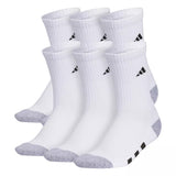 Youth 6pk Crew White Socks 2Y-5Y