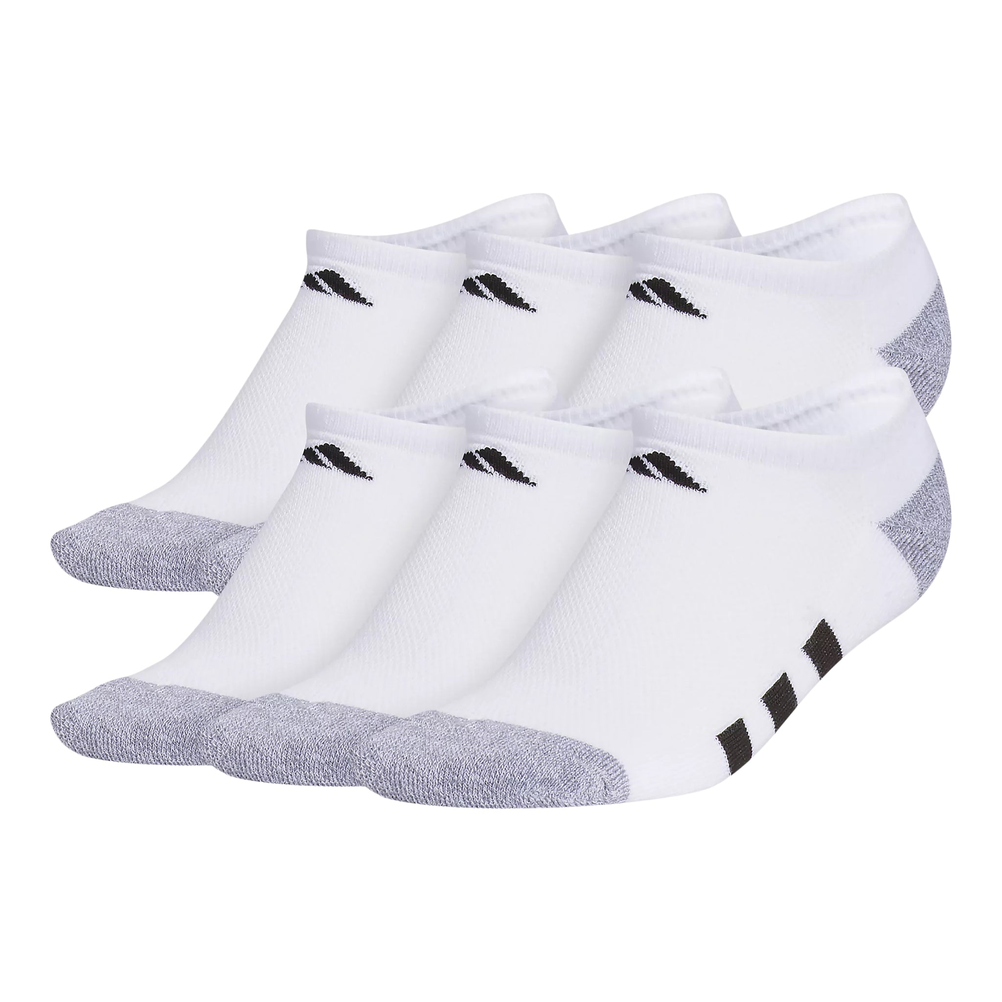 Youth 6pk No Show White Sock 2-5Y - Denny's