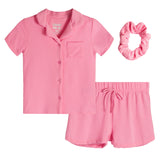2pc Seersucker Texture Stripe Short Set - Denny's