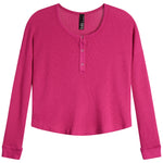 Drop Shoulder Henley Tee - Denny's