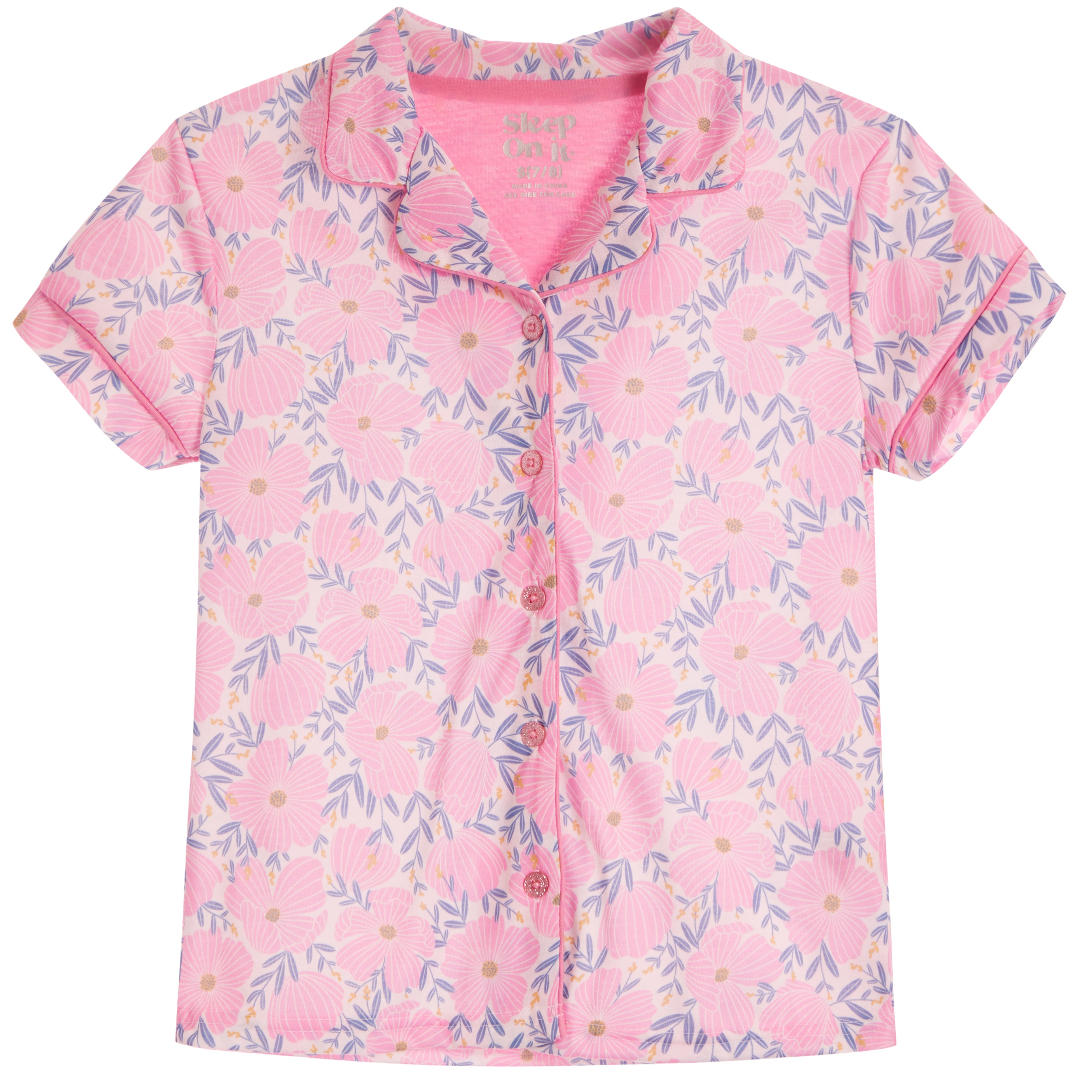 Pink Floral 2pc Short Set - Denny's