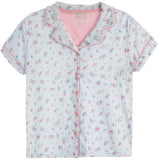Pin Stripe Hacci 2pc Short Set - Denny's