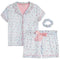 Pin Stripe Hacci 2pc Short Set - Denny's