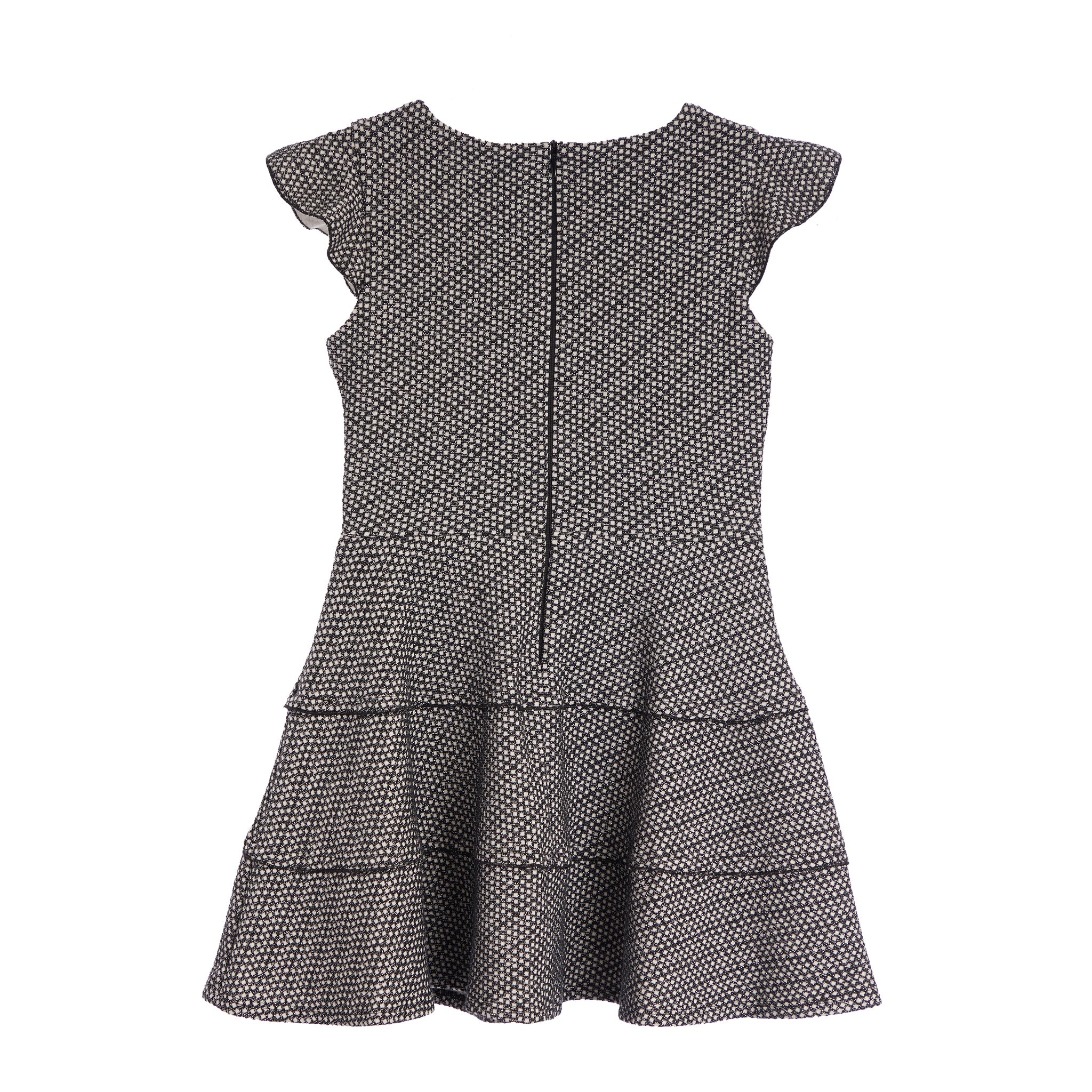 Ruffle Trim Fit & Flare Dress - Denny's