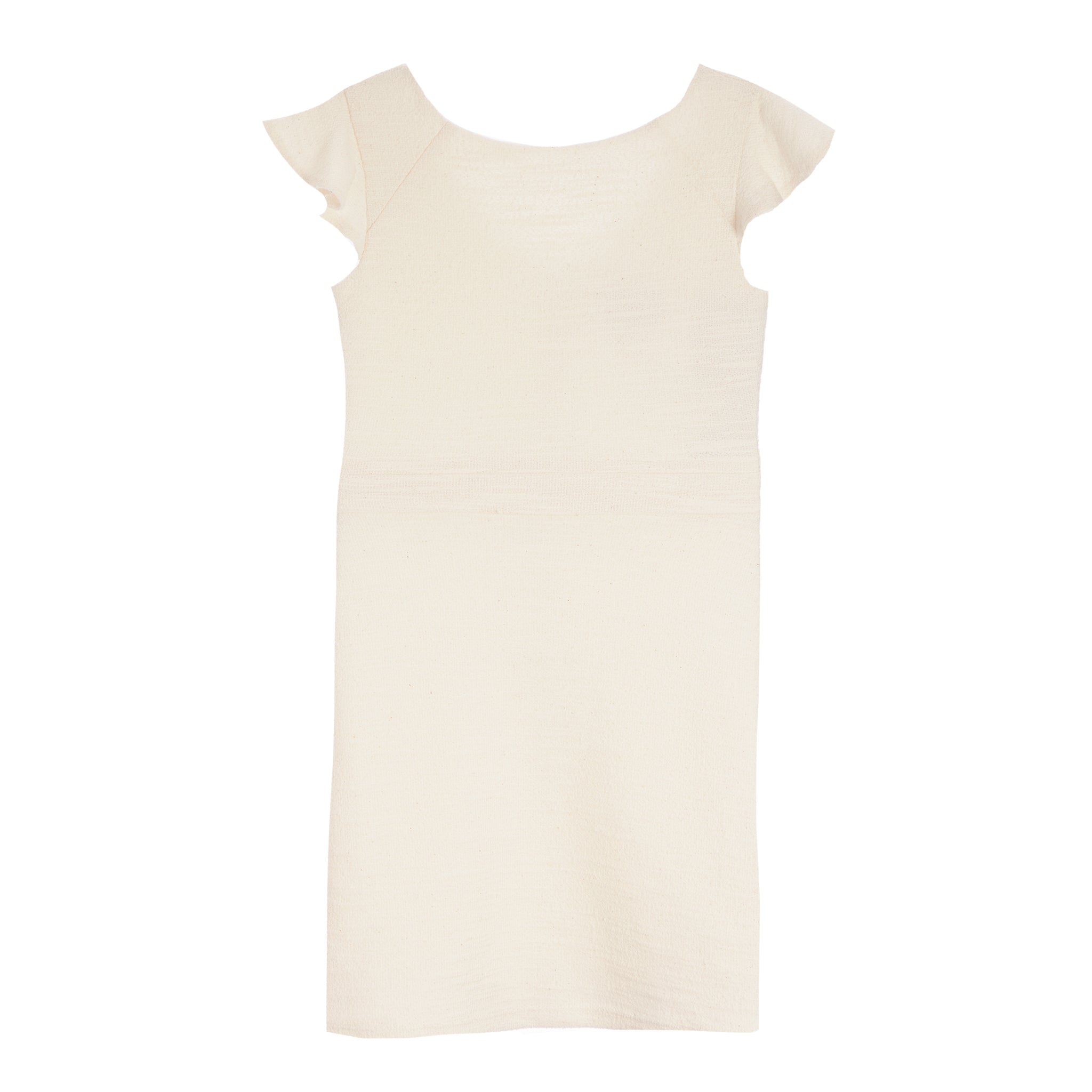 Ruffle Sleeve Straight Dress - Denny's