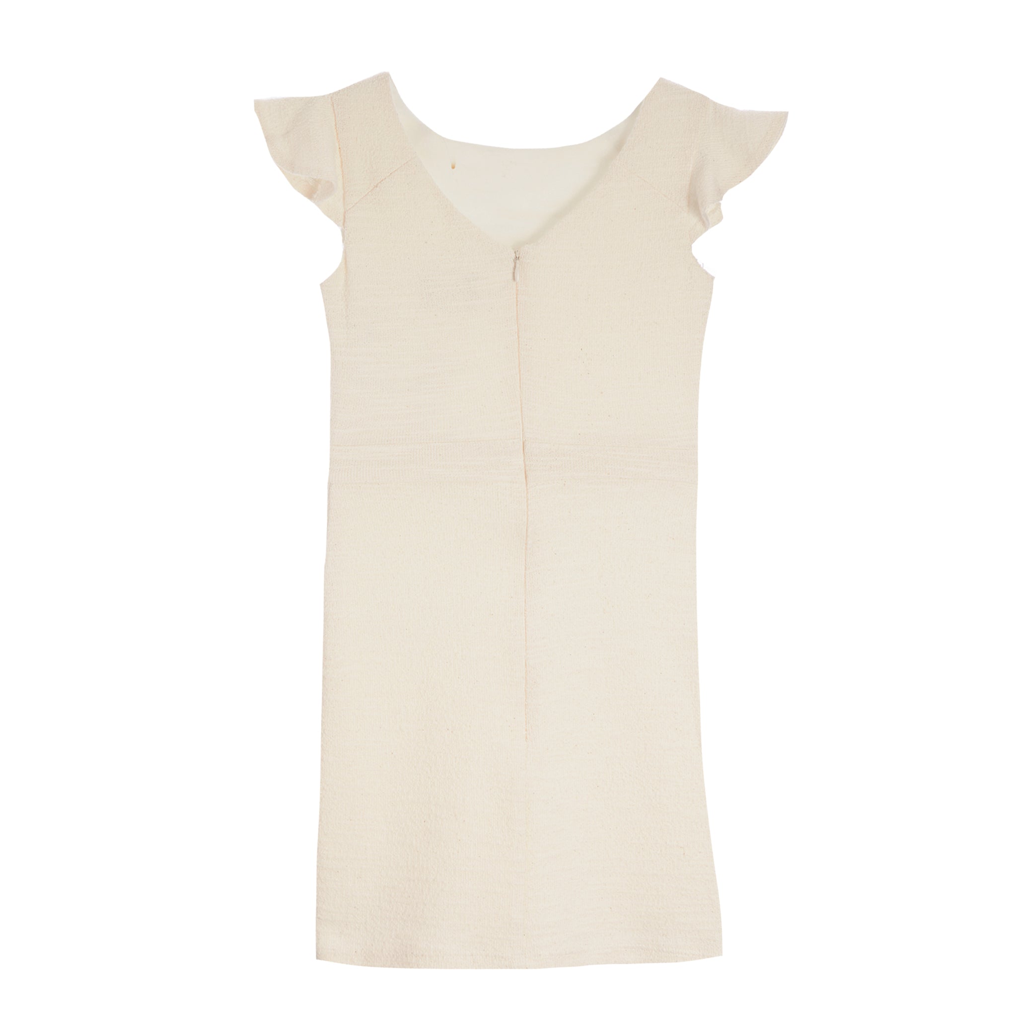 Ruffle Sleeve Straight Dress - Denny's