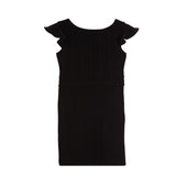 Ruffle Sleeve Straight Dress - Denny's