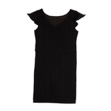 Ruffle Sleeve Straight Dress - Denny's
