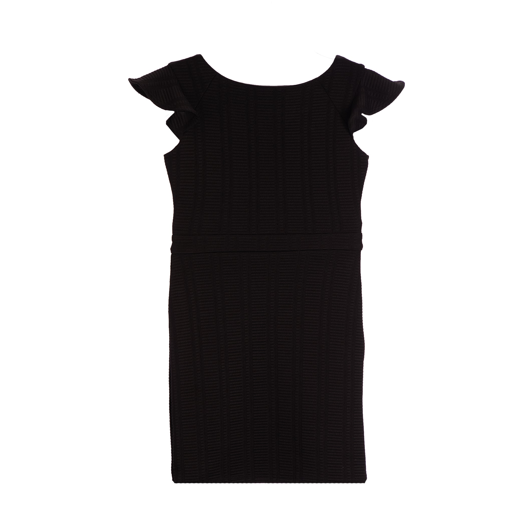 Ruffle Sleeve Straight Dress - Denny's