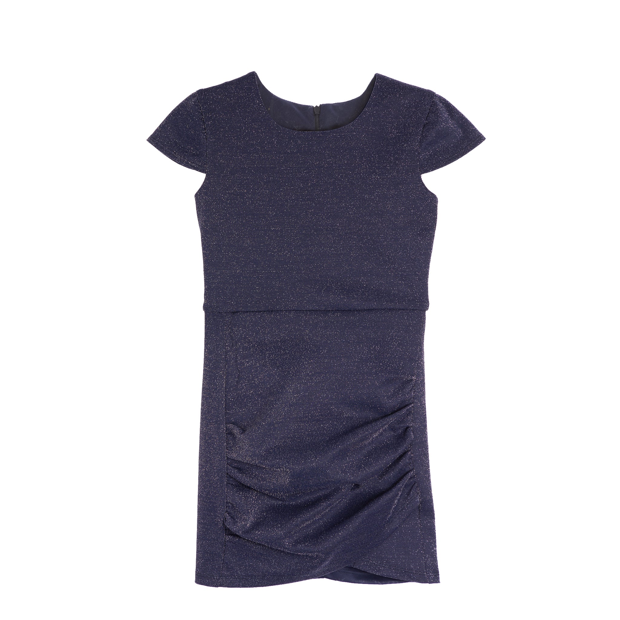 Glitter Ruched Cap Sleeve Dress - Denny's