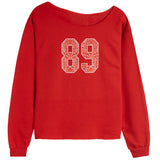 89 Bandana Off Shoulder Sweatshirt