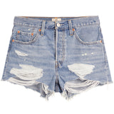 501 Original Short Quiet Riot Distressed