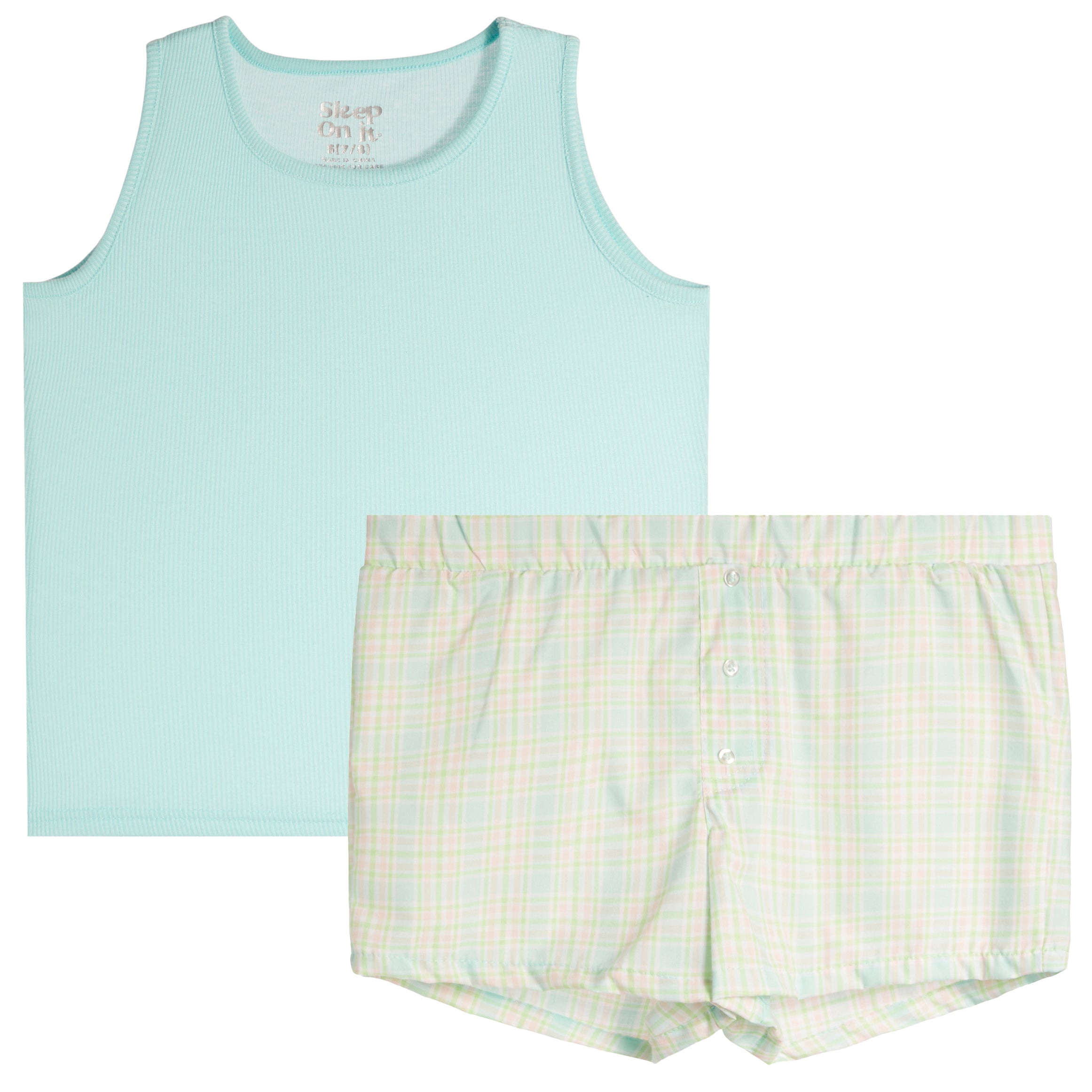 2x1 Rib Tank and Boxer Short Set - Denny's